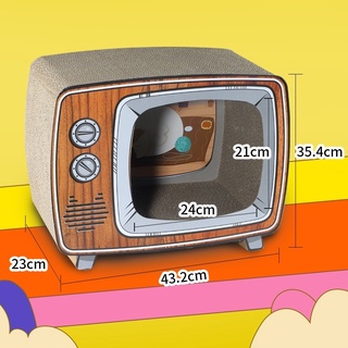 ที่ลับเล็บแมว TV Radio Scratch  ทาสแมวต้องมี ที่ฝนเล็บแมว  ขนาด 44x25x35.5cm