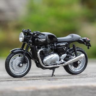 Welly 1:18 Triumph Thruxton 1200 รถหล่อแบบคงที่โมเดลรถจักรยานยนต์ของเล่นงานอดิเรกของสะสม