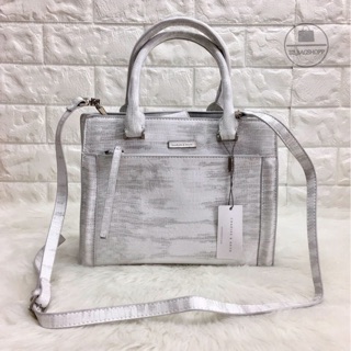 CHARLES &amp; KEITH Front Zip Structured Bag (outlet) สีขาวมัลติ