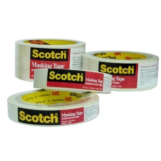 3M Scotch Masking Tape // 3 เอ็ม เทปกระดาษกาวย่น ไม่ทิ้งคราบกาว เมื่อลอกออก หลากหลายขนาด