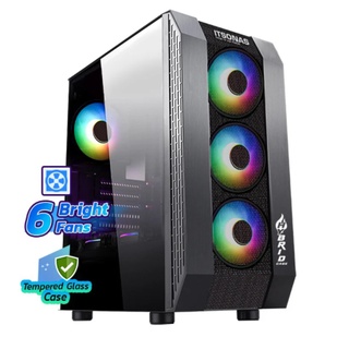 เคสคอมไฟ RGB ATX CASE (NP) ITSONAS HYBRID RGB TG(BLACK)