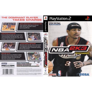 แผ่นเกมส์ PS2 NBA 2K3   คุณภาพ ส่งไว (DVD)