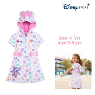 เสื้อคลุมว่ายน้ำ ลายมินนี่ จาก Disney store อเมริกา Minnie Mouse Pink Bow Cover-Up