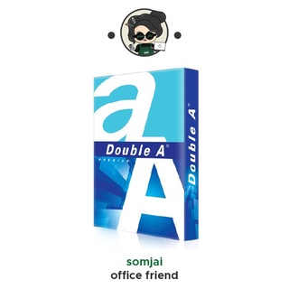 Double A กระดาษถ่ายเอกสาร A4 80gsm. 500 แผ่น เนื้อกระดาษหนา ใช้ได้ 2 ด้าน พิมพ์ระดับคุณภาพละเอียด ทั้งสี และขาว-ดำ