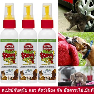 Fooey Stop Chewing Licking Peeing for Dog Cat Pets 118.25ml (3bottles) สเปรย์ป้องกันหมาฉี่ แมวฉี่ 118.25มล. (3 ขวด)