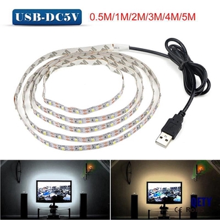 (QETY)5V TV LED Backlight USB LED Strip Light Decor Lamp Tape TV Background Lighting