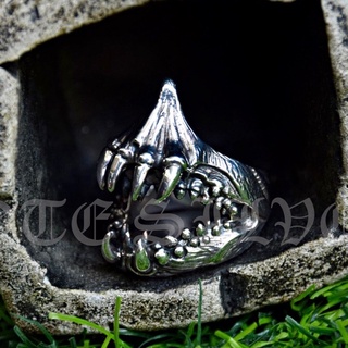 แหวนเงินแท้ ฟันฉลาม Sterling Silver 925 NSRG438