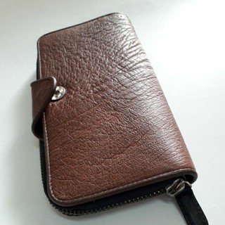 ostrich wallet monitor snap purse กระเป๋าธนบัตรใบสั้น