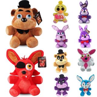 ตุ๊กตาของเล่น Five Nights At Freddy  S Foxy Chica Bonnie สีทอง Freddy 18 / 25 ซม .