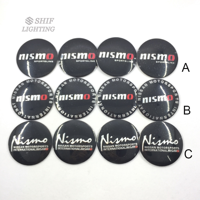 4 x 56mm NISMO Wheel Hub Center Cap Cover Emblem Sticker