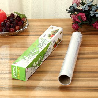 ฟิล์มห่ออาหาร Plastic Wrap ขนาด 20 m x 30 cm เหมาะสำหรับแพ็คถาดโฟม, ขนม, ผลไม้, ไม่มีสารตกค้าง