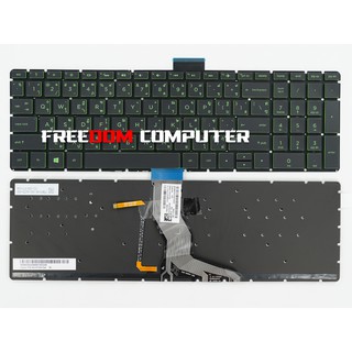 KEYBOARD HP-COMPAQ คีย์บอร์ด Hp 15-CC 15-CB 15-BS 15-BW ไทย อังกฤษ สีเขียว