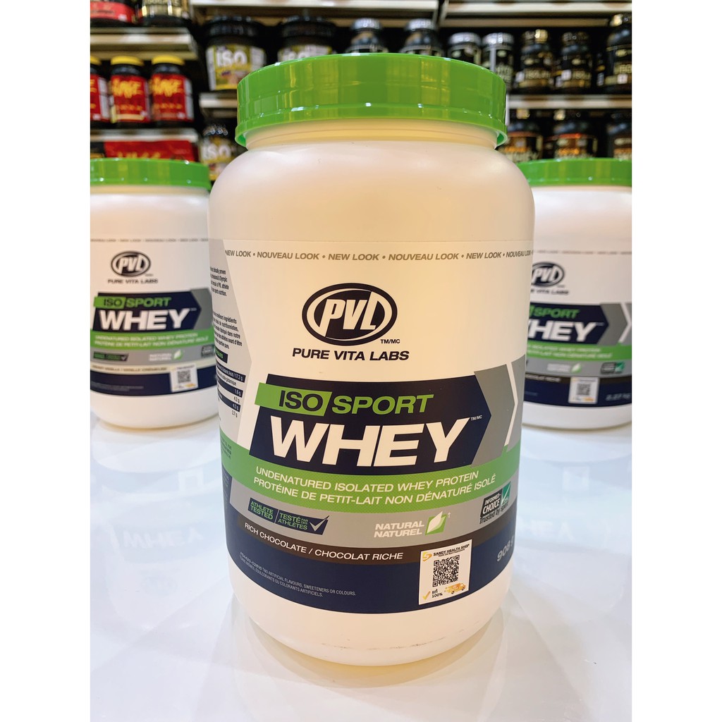 PVL Iso Sport Whey 908 g. พีวีแอล ไอโซเลตเวย์โปรตีน ขนาด2ปอนด์