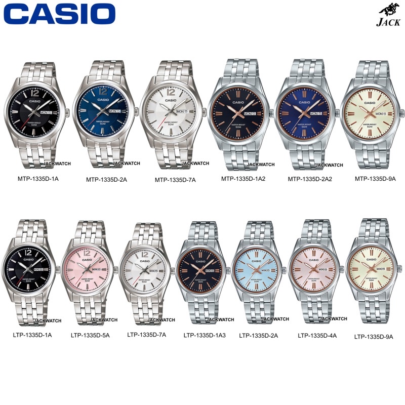CASIO นาฬิกาคู่ รุ่น MTP-1335D LTP-1335D รับประกันศูนย์CMG1ปี MTP-1335 ...