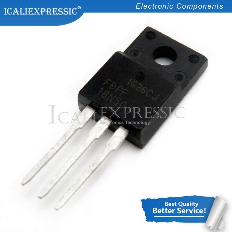 10pcs FDPF18N50T FDPF18N50 18N50 TO-220F 500V 18A ใหม่ในสต็อก