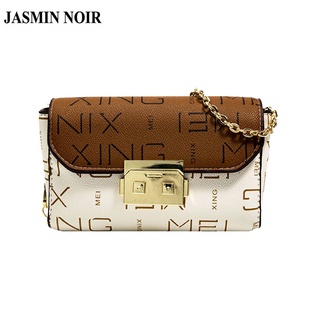 Jasmin NOIR กระเป๋าสะพายไหล่ พิมพ์ลายตัวอักษร แต่งสายโซ่ สําหรับผู้หญิง