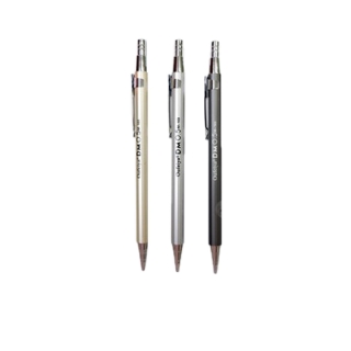 โปรโมชั่น : ดินสอกดไส้ 0.50.7มม. 103 M ลายคลาสสิค สีพื้น 3 สี ดำ เงิน ทอง