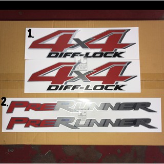 สติ๊กเกอร์ 4x4 PRERUNNER รีโว่ Revo ปี 2015