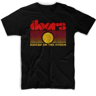 [S-5XL]เสื้อยืด พิมพ์ลายวง THE DOORS RIDERS ON THE STROM สําหรับผู้ชาย