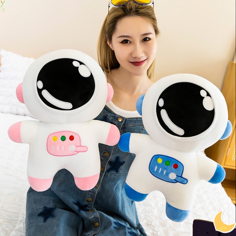 ตุ๊กตานักบินอวกาศอวกาศ เบาะนุ่ม ยืดหยุ่น 25 40 ซม. ของขวัญ สําหรับเด็กผู้หญิง