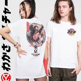 Youth Culture® Anime Girls white t-shirt unisex Mens women shirt trendy aesthetics japanese teesเสื้อยืด