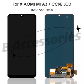 LCD Xiaomi  MiA3 - CC9E หน้าจอแสดงผลทัชสกรีนดิจิไทเซอร์.