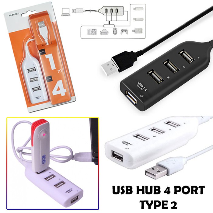USB HUB 4 PORT / USB HUB 4PORT USB 2.0 + PAKING