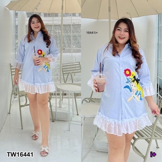 TW16441 #Bigsize New Arrival !!! เดรสสั้น