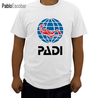 เสื้อยืด ผ้าฝ้าย พิมพ์ลาย scuba driver padi แฟชั่นฤดูร้อน สําหรับผู้ชาย และผู้หญิงสามารถปรับแต่งได้