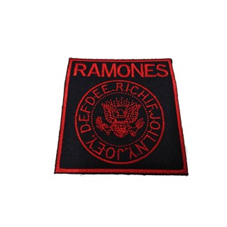 [ตัวรีด เย็บได้] RAMONES ป้ายติดเสื้อ logo Embroidered Sew Iron On Patches Badge