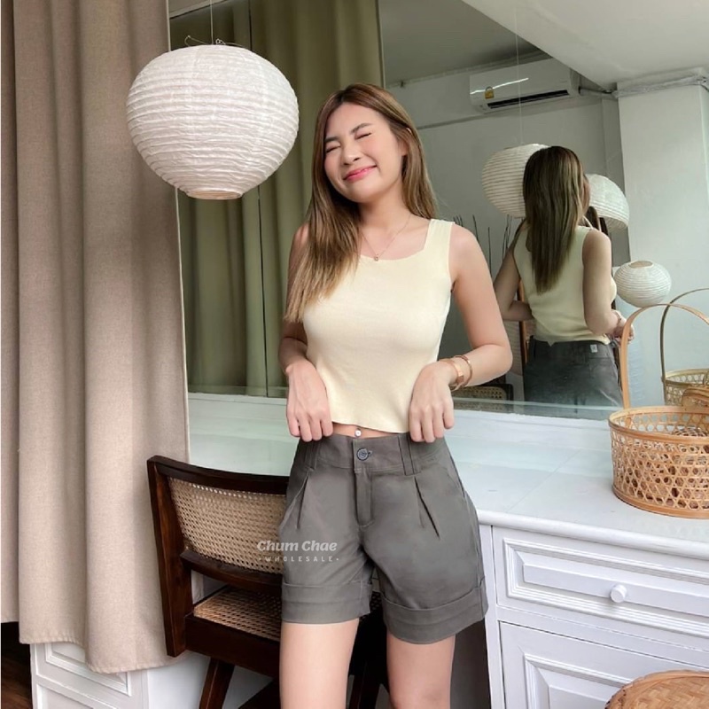 กางเกงขาสั้น กางเกงขาสั้นผู้หญิง WEALTH BANGKOK (S-XL) กางเกงขาสั้นเกาหลี #7873190556