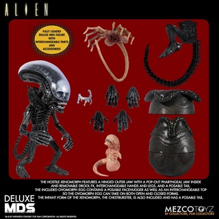 Mezco Toyz ~ MDS Deluxe Alien 696198801729