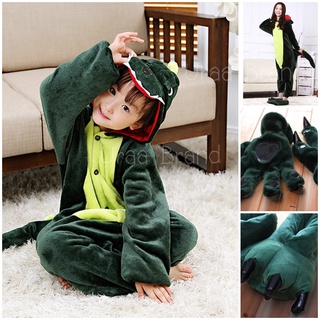 เด็ก/ผู้ใหญ่ (พร้อมส่ง) ชุดไดโนเสาร์ ชุดสัตว์ ชุดเด็ก ชุดแฟนซี รุ่น Dinosaur Special Kids and Adult (สีเขียว)