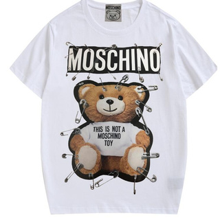 ถูกสุดๆเสื้อยืดพิมพ์ลาย Moschino Cottonรหัสเต็ม