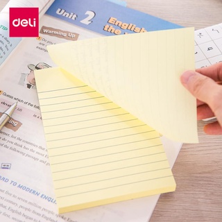 Deli สติ๊กเกอร์ Memo Pad Notepads To Do List 100 แผ่น/แผ่นสําหรับติดตกแต่งเครื่องเขียน