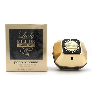 ส่งฟรี PACO RABANNE Lady Million Fabulous EDP Intense 80ml กล่องซีล  น้ำหอม AUG01