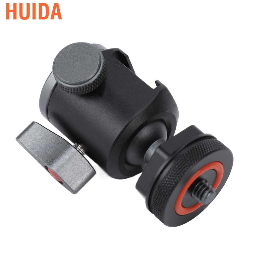 Huida Tripod Ball Head 360 Rotating 14 Hotshoe Mount Cold Shoe Adapter