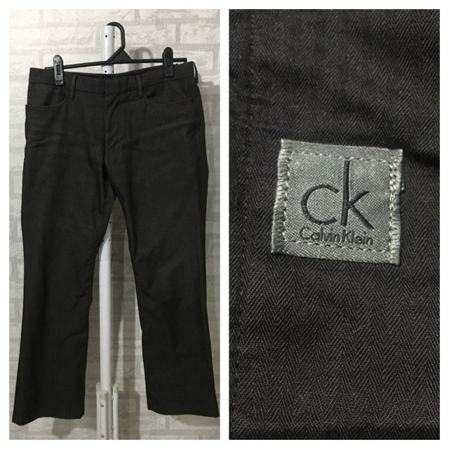 กางเกงสแลค ผู้ชาย มือสอง  Brand : CK Cavin Klein
