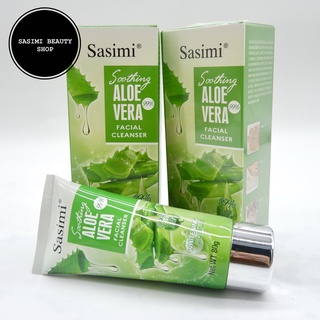 SASIMI Aloe Vera Facial Cleanser โฟมล้างหน้า สูตรว่านหางจระเข้ 80g