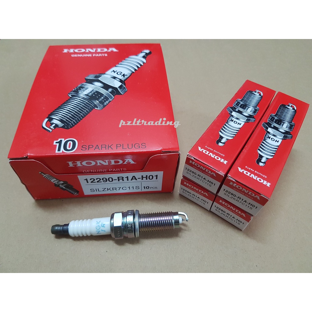 [X4] หัวเทียน Honda NGK SILZKR7C11S 12290-R1A-H01 Civic FB1 FB2 FC 1.8 HRV CRV Accord T2A 2.0 HR-V C