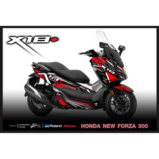 สติ๊กเกอร์แต่งลายรถ HONDA Forza 300/ 2019 ลาย X18+