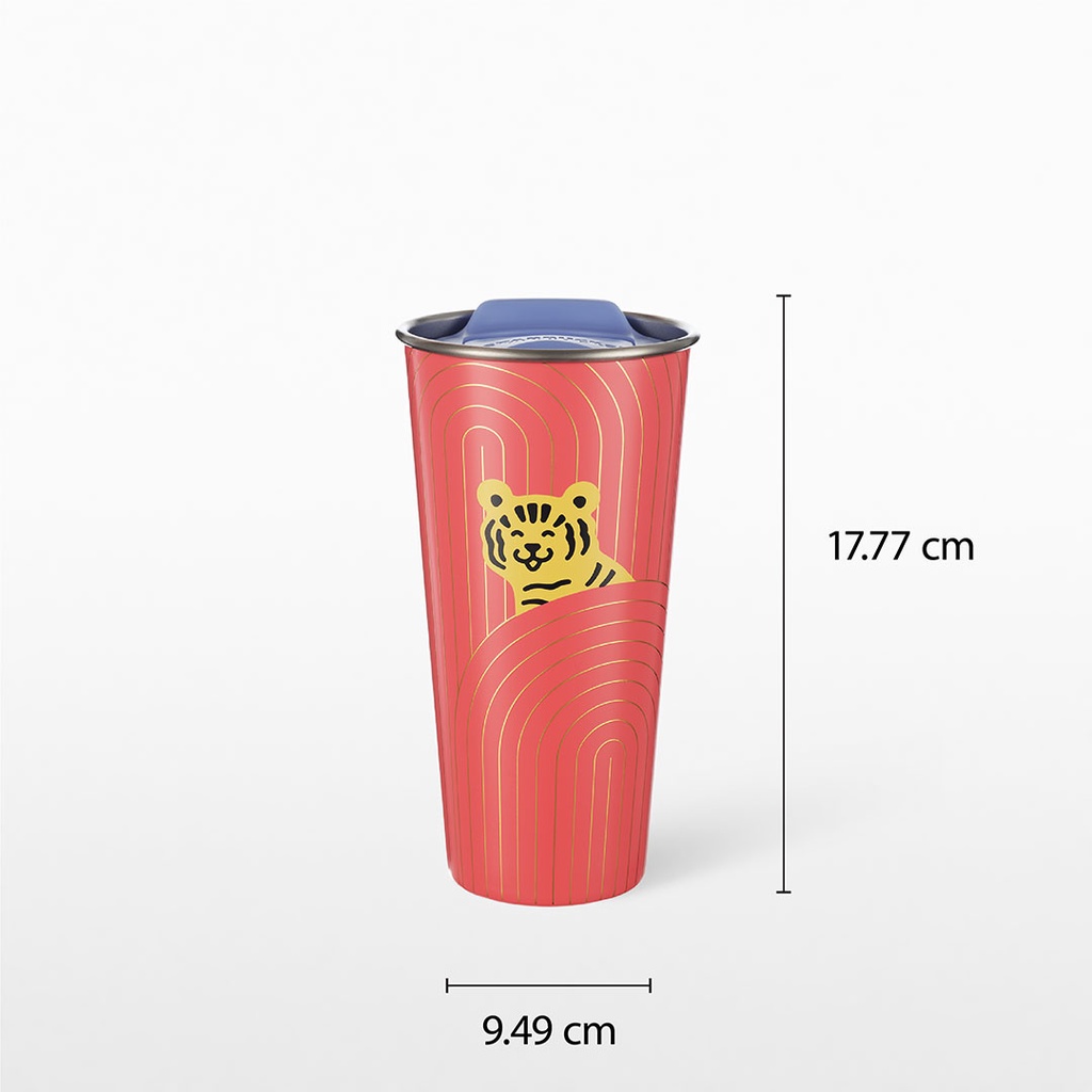Starbucks Stainless Steel Tiger Behind The Rock Tumbler16oz.ทัมเบลอร์สตาร์บัคส์สแตนเลสสตีลลายเสือ ขนาด 16ออนซ์ A11129911 #4