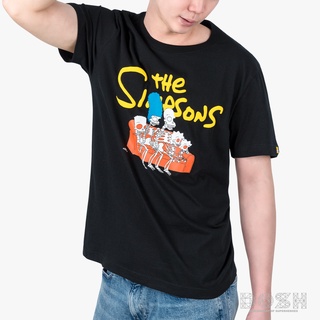 DOSH MENS T-SHIRTS THE SIMPSONS เสื้อยืดคอกลม แขนสั้น ผู้ชาย DSIMT5045-BL