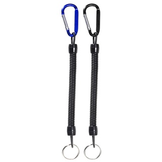 ✿ 2pcs Spearfishing Parts Scuba Diving Anti-lost Spiral Spring Coil Lanyard Rope