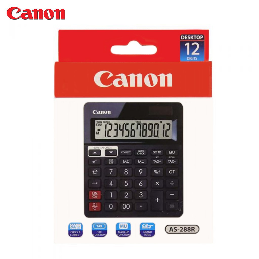 Canon รุ่น AS-288R เครื่องคิดเลขแบบพกพา 12 หลัก - canon_calculator ...