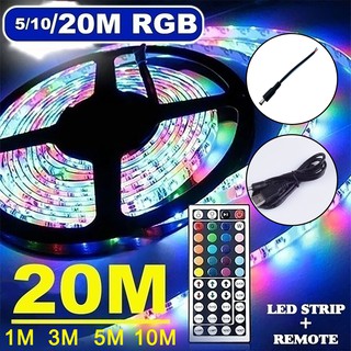 RGB LED Light Strip 3528 SMD Flexible Color Changing Light String +44 Key IR Remote Control