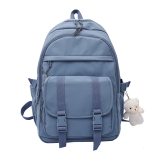 Backpack Multi-pocket Large-capacity School Bag Boys Girls Campus Korean Version Casual Backpack Junior High School Comp