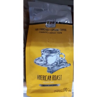 กาแฟแท้คั่ว ชนิดบด 100% The Coffee Bean American Roast ขนาด 200 กรัม