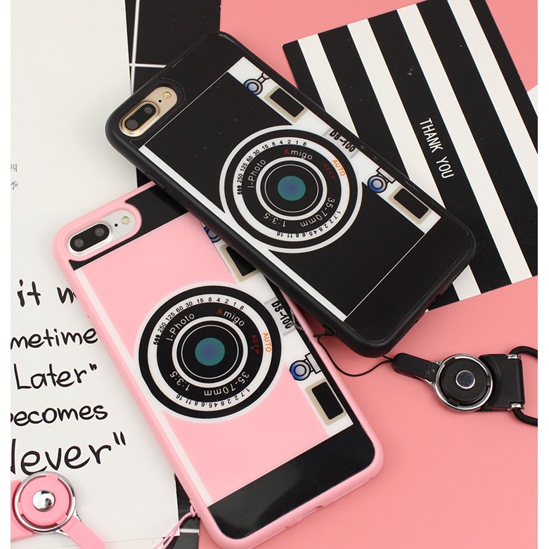 เคสไอโฟน 6+/6S+/7/8/SE(2020)/5/5S พิมพ์ลายรูปกล้อง