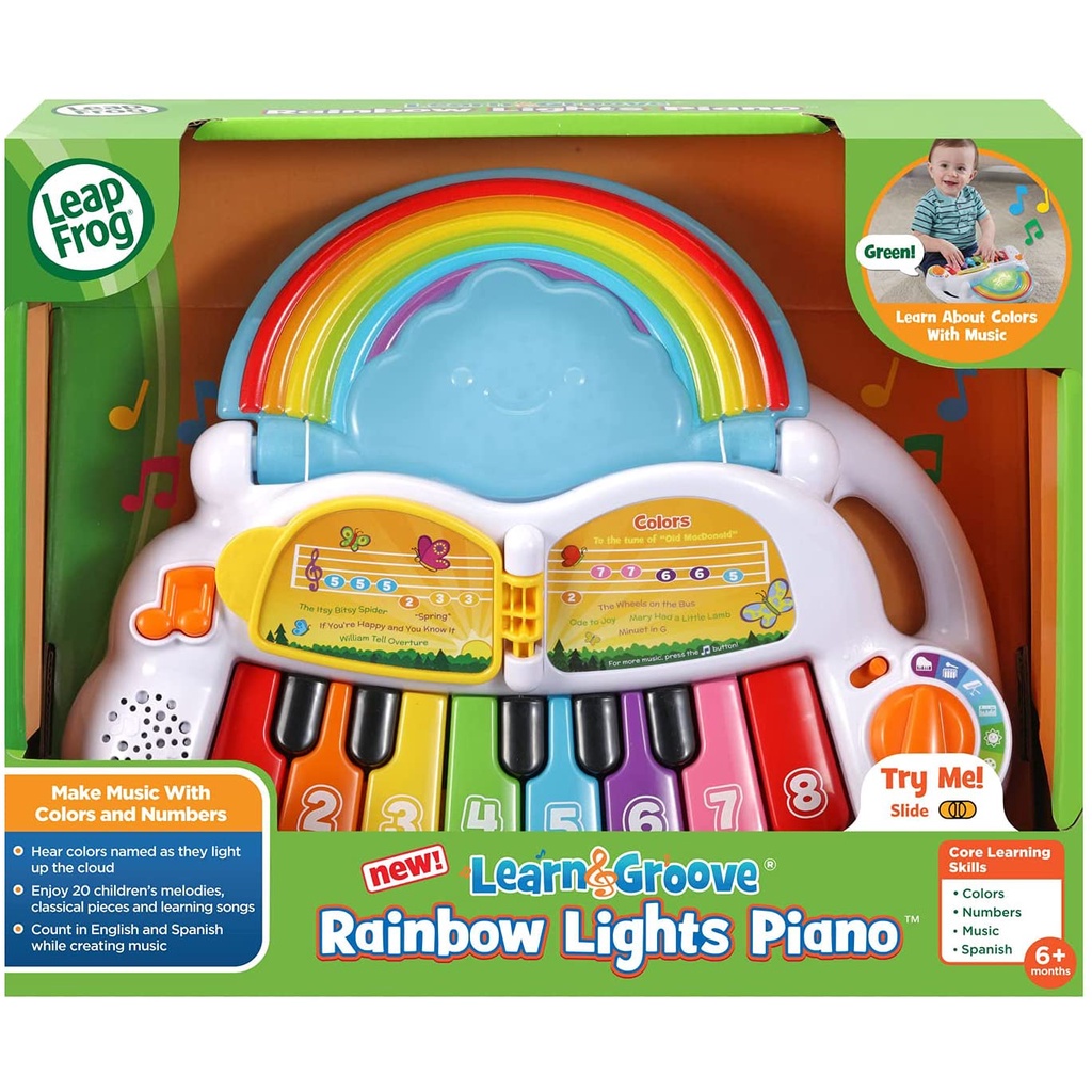 แท้ 100% LeapFrog Learn and Groove Rainbow Lights Piano ของเล่น ดนตรี เปียโน เด็ก ทารก เสริมพัฒนาการ